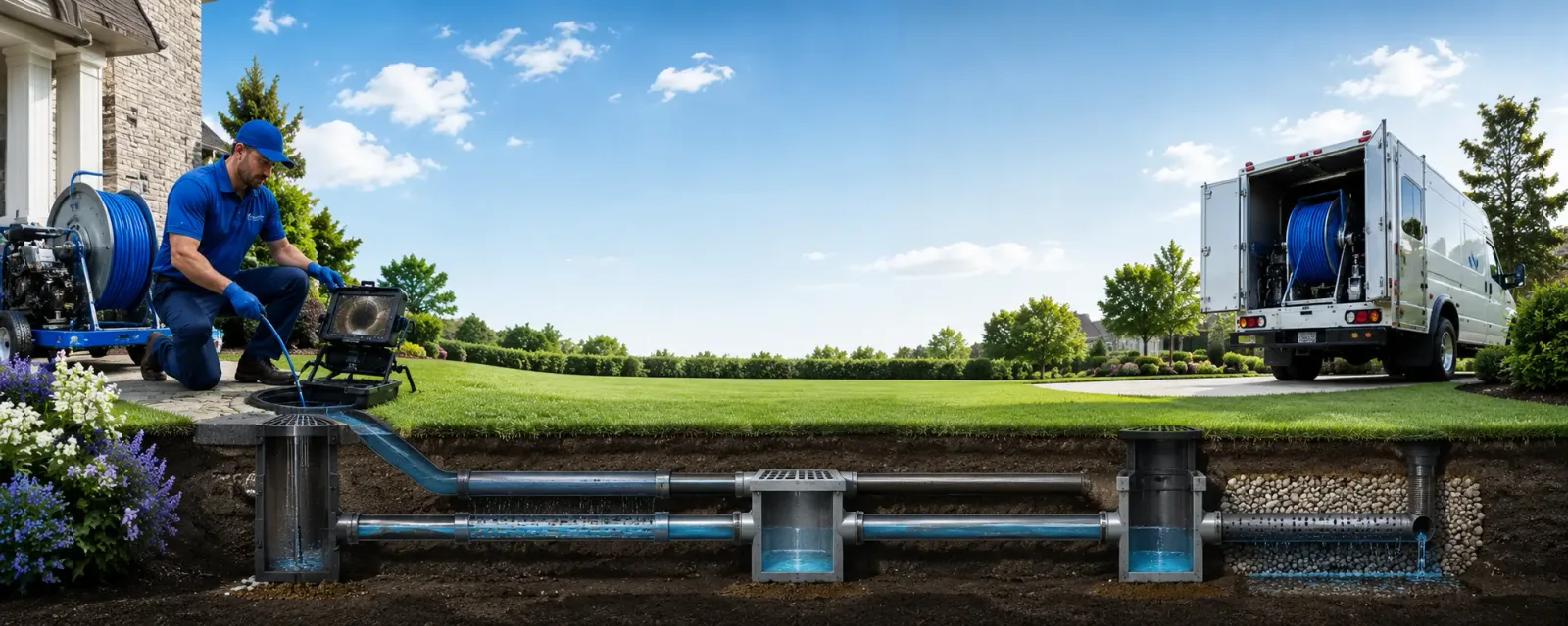 Outdoor drain cleaning information for Hellier, KY